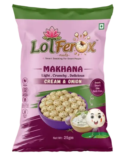 LoTFerox Nuts Cream & Onion Makhana pack