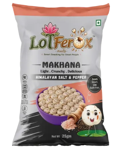 LoTFerox Nuts Himalayan Salt & Pepper Makhana pack