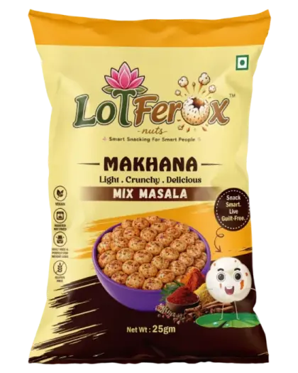 LoTFerox Nuts Mix Masala Makhana pack