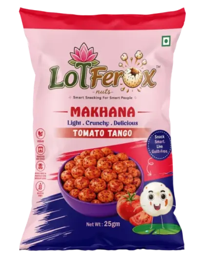 LoTFerox Nuts Tomato Tango Makhana pack